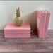 Anthropologie Other | 2 Rifle Paper Co. Pink Agenda Decor Books From Anthropologie | Color: Pink | Size: Os