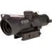 Trijicon Dual Illuminated Low Height Compact ACOG Scope 3x24 mm Red .223/55gr. Horseshoe Dot Reticle Matte Black 400354