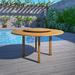 Loon Peak® Bradley-John Wooden Dining Table Wood in Brown/White | 29 H x 59 W x 59 D in | Outdoor Dining | Wayfair D45BBF9C5A064E4EB65DD5309E1BDA54