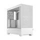 Fractal Design Pop Air White - Tempered Glass Clear Tint - Honeycomb Mesh Front – TG Side Panel - Three 120 mm Aspect 12 Fans Included – ATX High Airflow Mid Tower PC Gaming Case