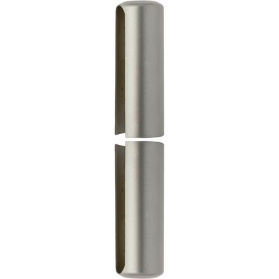 Solido - Aufsteckhülse flachrund für Einbohr Türbänder ø 20mm, Aluminium vernickelt matt Image