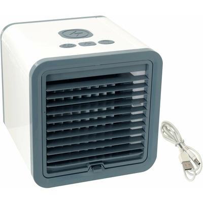 Mini Luftkühler 3 in 1 Luftbefeuchter Klimagerät Farbwechsel - Weiß