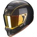 Scorpion EXO-HX1 Carbon SE Solid Gold Helm, schwarz-gold, Größe XS