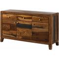 Ancona 222 Credenza in legno di sheesham - laccato / marrone scuro 140x45x80 - marrone scuro