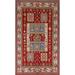 Geometric Kazak Oriental Traditional Area Rug Wool Hand-knotted Carpet - 6'6" x 9'9"