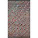 Geometric Gabbeh Kashkoli Rug Hand-knotted Oriental Wool Carpet - 3'3" x 5'0"