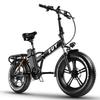 750w Electric Bike 20'x4.0' Fat Tire Foldable Ebikes with 48V 15Ah Removable Battery 7 Speed Electric Bicycles