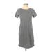 Old Navy Casual Dress - Shift: Gray Solid Dresses - Women's Size X-Small