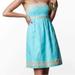 Lilly Pulitzer Dresses | Lilly Pulitzer Dress Betsey Strapless Jacquard Dress | Color: Blue/Gold | Size: 10