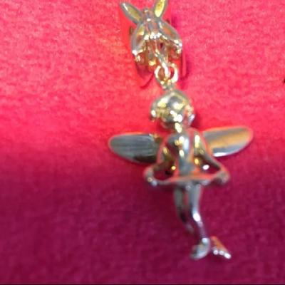 Disney Jewelry | Disney Tinkerbell Charm | Color: Silver | Size: Os