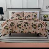 Kate Spade Bedding | Kate Spade 100% Cotton Full Queen 3-Piece Comforter Set Beautiful Brush Bloom | Color: Gray/Pink | Size: Queen