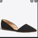 J. Crew Shoes | Jcrew Sloan D’orsay Flat Black Suede | Color: Black | Size: 9.5