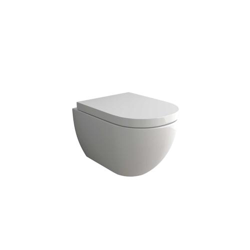 Alpenberger WC mit WC-Sitz Soft-Close - Spülrandlos mit Lotuseffekt - Toilette Bad