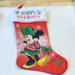 Disney Holiday | 2 For $10 Saleminnie Mouse Christmas Stocking, Large Satin Feel, Fur Top, | Color: Red | Size: Os