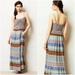 Anthropologie Dresses | Anthropologie Lilka Plaited Print Maxi Dress | Color: Blue/Gray | Size: L