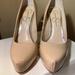 Jessica Simpson Shoes | Jesaica Simpson Parisah Patent Platform Stiletto Pumps | Color: Cream | Size: 8.5