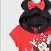 Disney Dresses | Girls' Minnie Mouse Hooded A-Line Dress, 6/6x | Color: Black/Red | Size: Sg