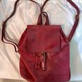 Coach Bags | Coach Red Leather Backpack | Color: Red | Size: 11” Tall. 10” Wide.