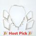 Rebecca Minkoff Jewelry | Hprebecca Minkoff Necklace & Earring Set | Color: Black/Silver | Size: Os