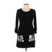 Alfani Casual Dress - Sweater Dress: Black Dresses - Women's Size Small Petite