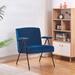 Slipper Chair - Everly Quinn Metal Accent Slipper Chair in Blue | 30.71 H x 26.6 W x 28 D in | Wayfair 823EE4943D804EFBACBE9C137ECFFE7C