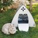 Tucker Murphy Pet™ Bogoch Portable Outdoor Cat House Acrylic/Plastic in White | 17 H x 18 W in | Wayfair D9F4F7D8CE914E6FA2811AFCEACC6662