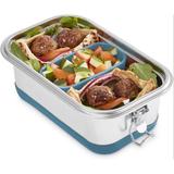 Prep & Savour Bettino Bento Boxes Stainless Steel in Blue/Gray/White | 3.25 H x 8.75 W x 5.5 D in | Wayfair F034F7444AF34272BFA9D1174978F19C