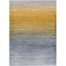 White 63 x 47 x 1 in Area Rug - Well Woven Machine Woven Polypropylene Area Rug in Yellow/Gray Polypropylene | 63 H x 47 W x 1 D in | Wayfair