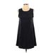 Victoria + Sophia Casual Dress - Shift: Black Solid Dresses - Women's Size Small