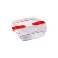 Plat carré 20x17x6 cm + couvercle Cook & Heat - Pyrex