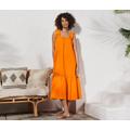 Tchibo - Popeline-Kleid - Damen - Gr. 40 - orange