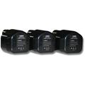 3x Ni-MH Batterie 2100mAh (12V) compatibile con Apparecchio WP12DA, wr 12DH, wr 12DM2, wr 12DMR,