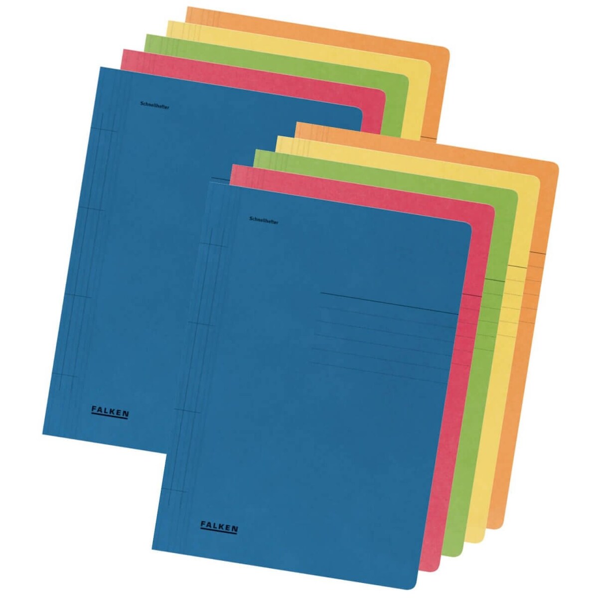 10 x FALKEN Karton-Schnellhefter DIN A4 Manilakarton 10er Pack Image