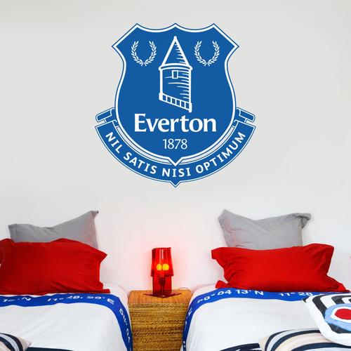 Everton Crest Wandaufkleber – 60 cm x 60 cm mit Aufkleberset – 60 cm x 30 cm