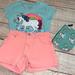 Zara Bottoms | Girls Top, Shorts And Wallet Bundle. Size 10 | Color: Pink | Size: 10g