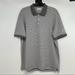 Adidas Shirts | Adidas Adipure Size M Gray Striped Polo Golf Shirt Stretch Short Sleeve | Color: Gray | Size: M