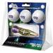 TCU Horned Frogs 3-Pack Golf Ball Gift Set with Gold Crosshair Divot Tool