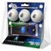 Kansas Jayhawks 3-Pack Golf Ball Gift Set with Black Hat Trick Divot Tool