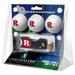 Rutgers Scarlet Knights 3-Pack Golf Ball Gift Set with Spring Action Divot Tool