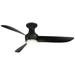 52" Modern Forms Corona Black-Nickel 3500K LED Smart Damp Fan