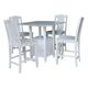 Dual Drop Leaf Bistro Table with Storage Stools