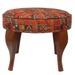 Bohemian Kael Handmade French Jaquard Upholstered Ottoman