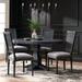 One Allium Way® Jepson Dining Set Wood/Upholstered in Gray | 29.75 H x 40 W x 40 D in | Wayfair CB015E35262442D7814ECC003F08FA36