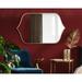 Red Barrel Studio® Tyla Modern Framed Accent Wall Mirror, Metal in Yellow | 31.75 H x 20 W x 0.75 D in | Wayfair 293C962FD6704450B2421C8F777E2B11