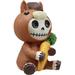 The Holiday Aisle® Craig-James Donkey w/ Giant Carrot Figurine Resin in Brown/White/Yellow | 3.5 H x 2.25 W x 2.25 D in | Wayfair