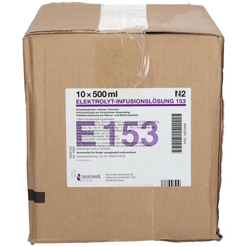 Elektrolyt Inf.-Lsg. 153 PE-Flasche 10x500 ml Infusionslösung