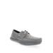 Men's Propét® Viasol Lace Men's Boat Shoes by Propet in Grey (Size 11 1/2 M)