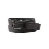 Men's Big & Tall Elastic Braided Belt by KingSize in Charcoal (Size 5XL)