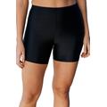 Plus Size Women's Swim Boy Short by Swim 365 in Black (Size 36) Swimsuit Bottoms