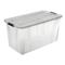 Aufbewahrungsbox transparent 80 Liter mit Deckel und Klickverschluss 719 x 385 x 372 mm
